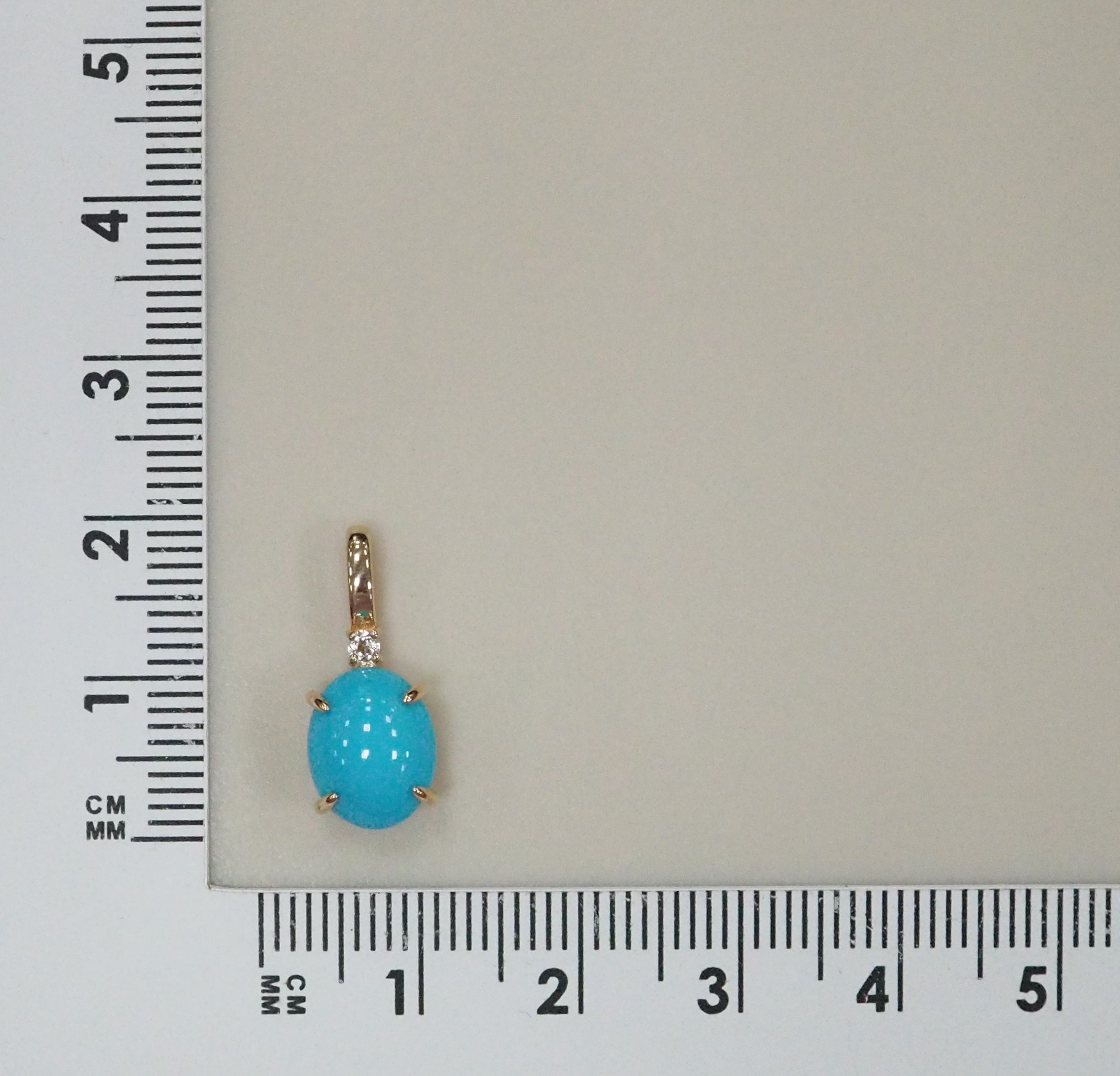 Подвеска из золота с бирюзой